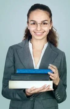 Student with books Stock Photos