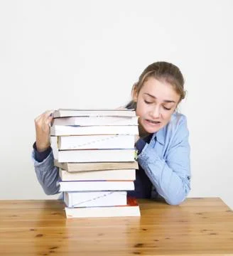 Student with books Stock Photos