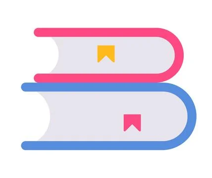 Student books vector design element Stock Illustration