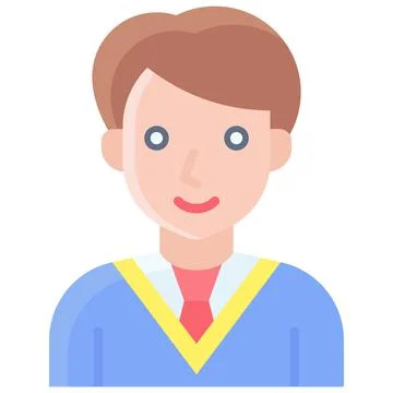 Student boy icon, High school related vector illustration Stock Illustration