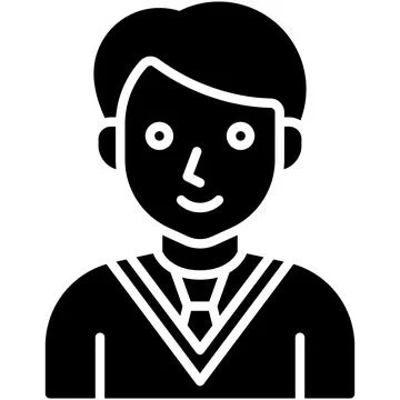 Student boy icon, High school related vector illustration Stock Illustration