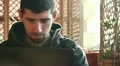 Student boy writing and chatting on notebook HD Footage