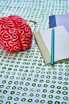 A Student brain with glasses. 写真素材