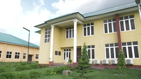 Student building and learning school environment Stock Footage 252364697