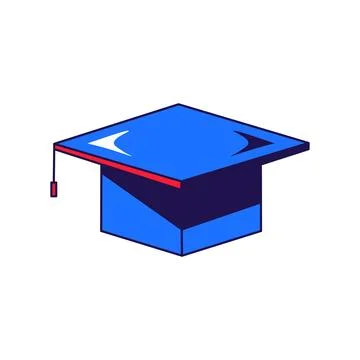 Student cap for high school graduation ceremony Stock Illustration