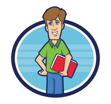 Student cartoon Stock Illustration