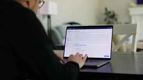 Student Caught Using Prohibited AI on Laptop Stock Footage 333414642