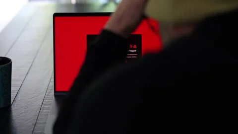 Student Caught Using Prohibited AI on Laptop Stock Footage 333414646