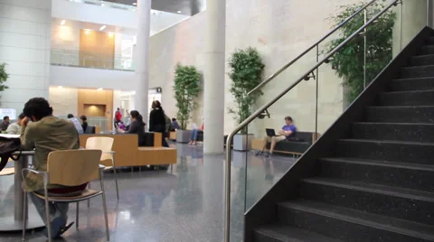 Student Center at University Stock Footage 27634063