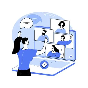 Student chat isolated cartoon vector illustrations. Stock Illustration