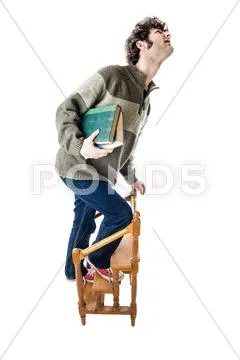Student clambering Stock Photos