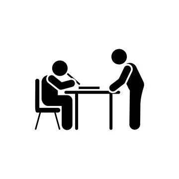 Student class write teacher pictogram icon Stock Illustration