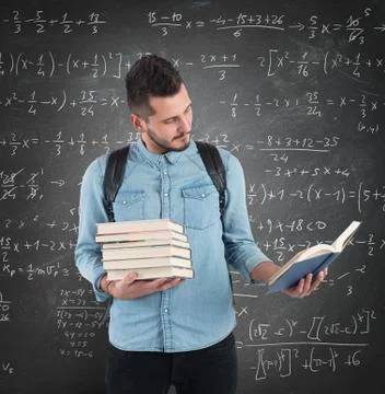 Student in classroom Foto stock