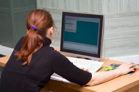 Student in a classroom Stock Photos
