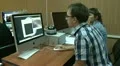 Student at the computer in the lab HD Footage