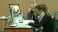 Student at the computer in the lab HD Footage