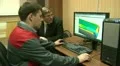 Student at the computer in the lab HD Footage