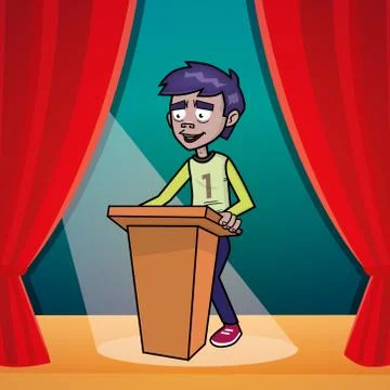 Student Debate Stock Illustration