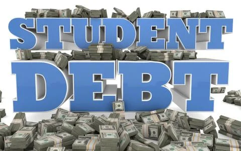 Student Debt Stock Illustration