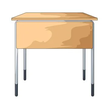 Student Desk illustration Stock Illustration