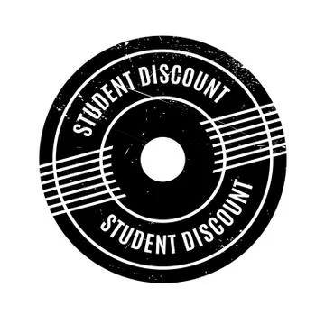 Student Discount rubber stamp Stockillustratie