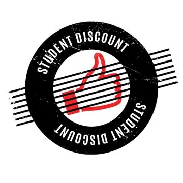 Student Discount rubber stamp Illustrazione stock