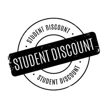 Student Discount rubber stamp Illustrazione stock