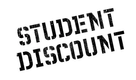 Student Discount rubber stamp Illustrazione stock