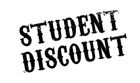 Student Discount rubber stamp Illustrazione stock
