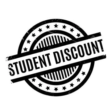 Student Discount rubber stamp Stock Illustration