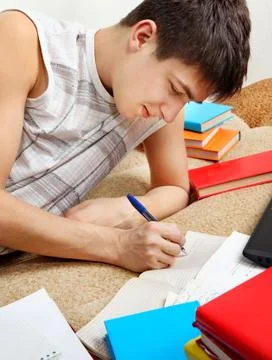 Student doing Homework Stock Photos