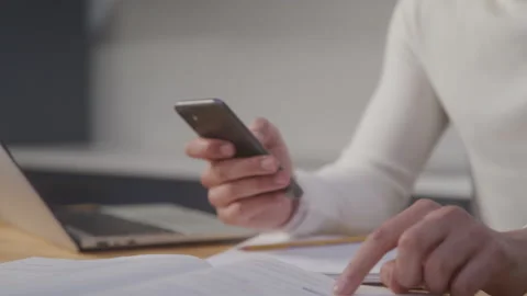 Student Doing Math Homework Stock Footage 208798072
