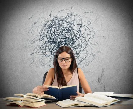 Student with doubts Stock Photos