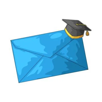 Student email illustration Stock Illustration