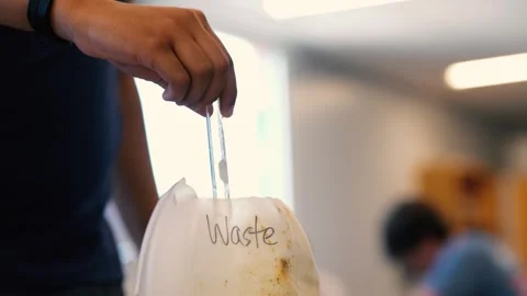 Student Empty's Chemistry Waste in Class Stock Footage 310735039