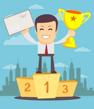 The student entered college Stock Illustration