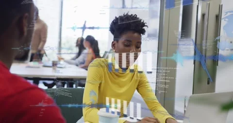 Student entering N on desktop, animated math marking L1=0 Stock Footage 330143187