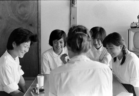 Student Exchange Program, Japan - 08 Jan 1965 Foto stock