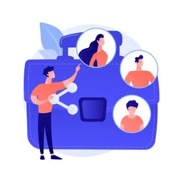 Student exchange program vector concept metaphor Illustrazione stock