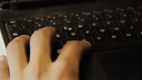 Student Exploring Computer Keyboard Through Touch, Accessible Learning Concept Stock Footage 105619281