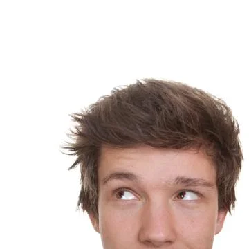 Student face looking to side Stock Photos