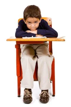 Student: frustrated hispanic student Stock Photos