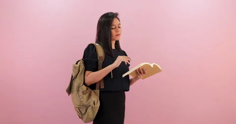 Student girl Stock Footage 298564112