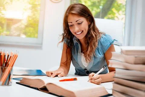Student Girl Learning Stock Photos