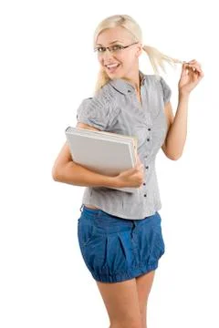 Student with glasses Stock Photos