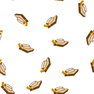 Student graduation cap isometric icon seamless pattern イラスト素材