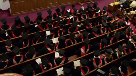 Student at Graduation Ceremony Stock Footage 25913089