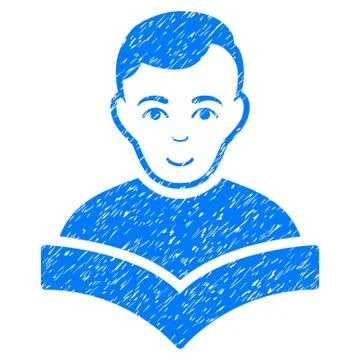 Student Grainy Texture Icon Illustrazione stock