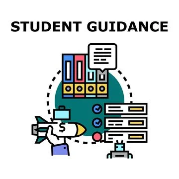 Student guidance career development planning service concept Stock Illustration