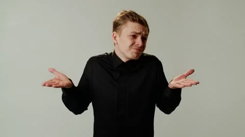 A student guy in despair because of unresolved problem with a failed session Stock Footage 252880761